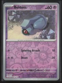 Beldum Common SV09: Journey Together 061/159 NM Pokemon Card Reverse Holo - Image 1