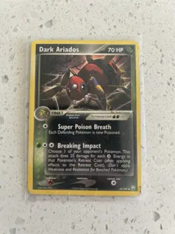 Pokemon Card Lot: Dark Ariados, Dark Gloom, Whismur Crystal Guardians Stamped - Image 3