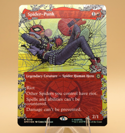 Spider-Punk | 210 | Rare | Borderless Foil | Spider-Man | MTG - Image 1