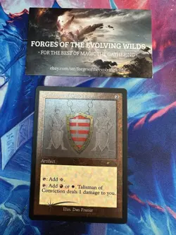 Talisman of Conviction 1060 Foil Etched Secret Lair Dan Frazier is Back: Enemy - Image 1