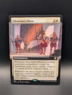 MTG - Historian's Boon - EXTENDED ART - Enchantment - DMC #71 - Rare - Image 1