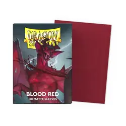 Dragon Shield - Blood Red Matte Sleeves 100ct Box - Image 1