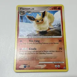NM Flareon Regular Rare 19/100 Majestic Dawn (MD) Set Pokemon Card - Image 1