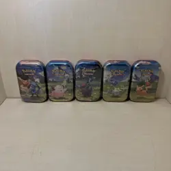 Pokemon TCG Ascended Heroes Full Set of 5 Sealed Mini Tins - Fast Shipping - Image 1