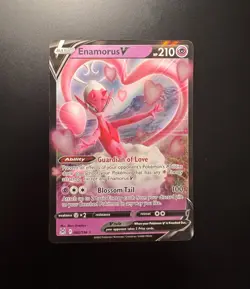 Pokemon TCG - Enamorus V 082/196 Pokemon Swsh11: Lost Origin Ultra Rare Holo - Image 1