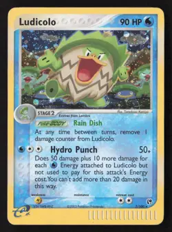Ludicolo Holo Rare Reverse Holo SS 7/100 LP Pokemon TCG - Image 1