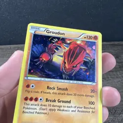 Groudon XY52 Black Star Promo Holo Pokemon Card MP - Image 2