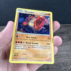 Groudon XY52 Black Star Promo Holo Pokemon Card MP - Image 3