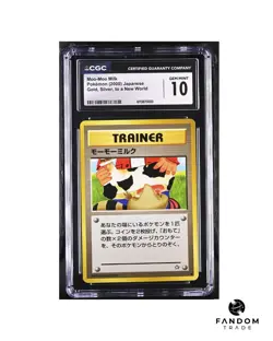 CGC 10 GEM MINT Moo-Moo Milk BANNED Artwork Pokemon Card Neo Genesis Japanese - Image 1