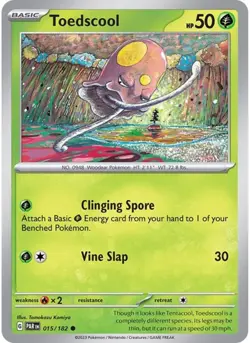Toedscool - 015/182 Pokemon NM - Paradox Rift - Image 1
