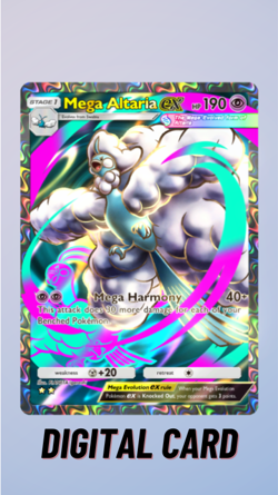 Pokemon TCG Pocket Mega Altaria EX Mega Rising Trade 2 Star ⭐⭐ (English) - Image 1