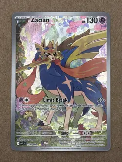 Pokemon TCG Zacian Holo Rare 100/094 English Nm Phantasmal Flames - Image 1