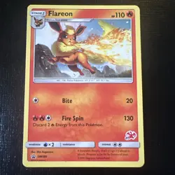 Pokemon SM Promos #SM186 Flareon Holo Rare - Image 1