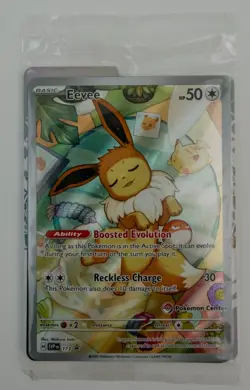 Eevee 173 Pokemon Center Stamped SEALED Prismatic Evolutions Promo - Image 1