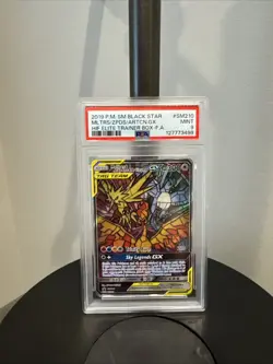 2019 Pokemon Sun & Moon Black Star Moltres & Zapdos & Articuno GX Promo PSA 9 - Image 1