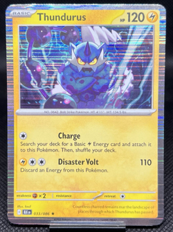 Pokemon Thundurus 033/086 Holo Rare Black Bolt TCG NM - Image 1