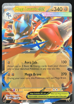 Pokemon Mega Lucario Ex #012 Holo JUMBO Black Star Promo Oversized MEP NM - Image 1