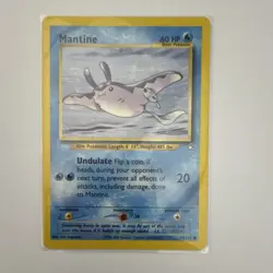 Pokemon TCG Mantine Neo Genesis 64/111 Regular Unlimited Rare 60 HP - Image 1