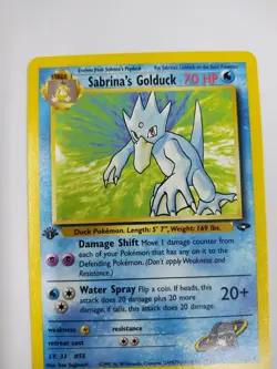 MINT Sabrina's Golduck Gym Challenge 30/132 Rare 1st Edition Pokemon Ed WOTC - Image 2