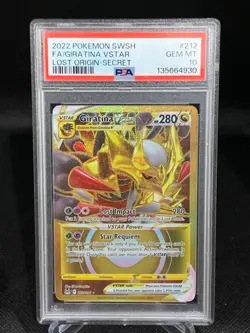 PSA 10 2022 POKEMON SWORD & SHIELD LOST ORIGIN SECRET FULL ART/GIRATINA VSTAR - Image 1