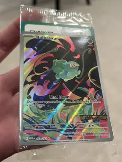 Pokemon Mega Evolution: Bulbasaur [Stamped] 133/132 Illustration Rare Holo NM - Image 2