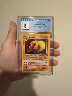 Pokemon Flareon Jungle 3/64 Holo Unlimited Holo Rare - Image 1