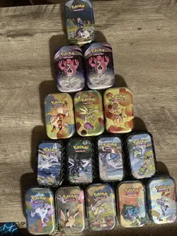 POKEMON MINI TINS “EMPTY” Lot-of-30 Mixed Sets :: SF,ME,B&W,151,PF,CZ,XY - Image 2
