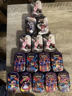 POKEMON MINI TINS “EMPTY” Lot-of-30 Mixed Sets :: SF,ME,B&W,151,PF,CZ,XY - Image 3