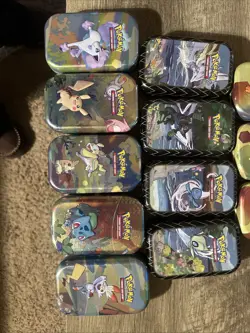 POKEMON MINI TINS “EMPTY” Lot-of-30 Mixed Sets :: SF,ME,B&W,151,PF,CZ,XY - Image 4