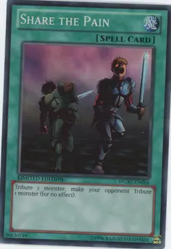 Yugioh Share The Pain WGRT-EN066 Super Rare Limited Edition LP x3 Play set - Image 1