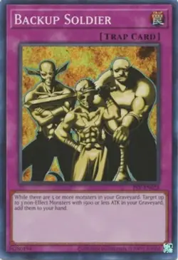 Yugioh! Backup Soldier - PSV-EN028 - Super Rare - Unlimited 25th Anniversary Edi - Image 1