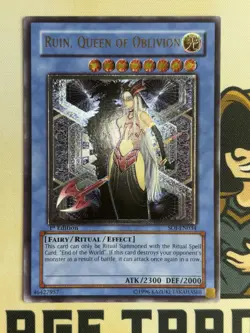 Ruin, Queen of Oblivion SOI-EN034 Ultimate Rare 1st Edition YuGiOh! NM EU Print - Image 3