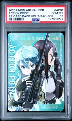 2025 Sword Art Online Sinon Action Point - UEPR /SAO-AP01 Union Arena PSA 10 - Image 1