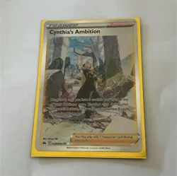 Pokemon Cynthia's Ambition Ultra Rare Full Art Holo Crown Zenith GG60/GG70 Card - Image 1