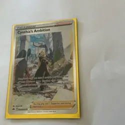 Pokemon Cynthia's Ambition Ultra Rare Full Art Holo Crown Zenith GG60/GG70 Card - Image 2