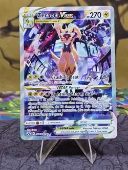 Zeraora VSTAR GG43/GG70 Crown Zenith: Galarian Gallery Pokemon Card Holo NM - Image 1