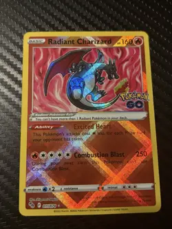 Pokemon Go Radiant Charizard Holo TCG Card 011/078 NM Condition - Image 2