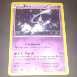Pokemon TCG Mew XY192 Promo Holo Basic Psychic Card XY Set English 2017 - Image 1