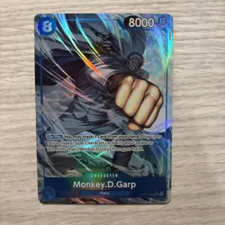 One Piece TCG OP12-056 Monkey D Garp SR Alternative Art Card Mint Condition - Image 1