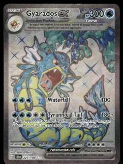 Pokemon Cards Gyarados ex 225/198 Scarlet & Violet Ultra Rare HP *BEND* - Image 1