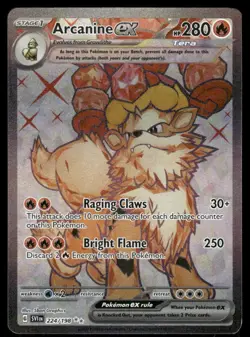 Pokemon Cards Arcanine ex 224/198 Scarlet & Violet Ultra Rare NM - Image 1