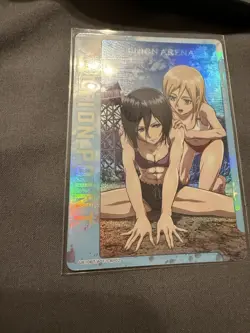 Union Arena Attack On Titan Action Point Foil Card Mikasa (ENG) - Image 2