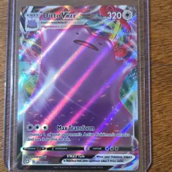 Pokemon Ditto VMAX Shining Fates Ultra Rare Holo 051/072 Card English - Image 1