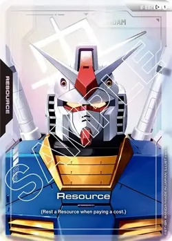 RX-78 Resource R-002 C+ Alt Art Gundam Card Game Foil - Image 1