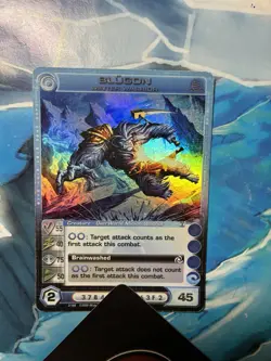 Blugon Winter Warrior Forged Unity Super Rare Chaotic TCG Card MP. - Image 1