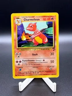 CHARMELEON - 35/130 - Base Set 2 - Pokemon Card - HP Vintage TCG - Image 1