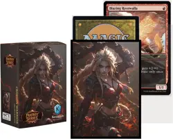 100 MTG Card Sleeves with 100 Inner Sleeves, Textured Back Art Sleeves, Fit Stan - Image 3