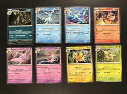 Prismatic Evolutions Costco Cosmos Holo Promo Cards Full Set Of 8 Eeveelutions - Image 1