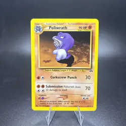 Poliwrath 28/75 Neo Discovery Unlimited 2001 Pokemon Card Rare NM -g - Image 1