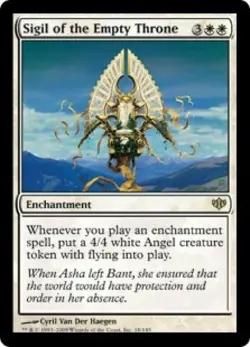 Sigil of the Empty Throne -Foil Light Play MTG Conflux - Image 1